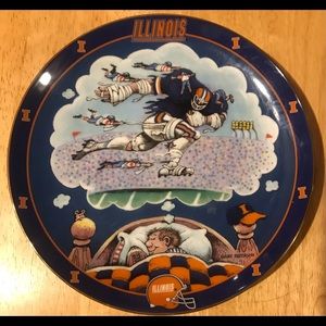 Illini Fan Collector Plate